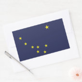 Alaska Flag Rechthoekige Sticker (Envelop)
