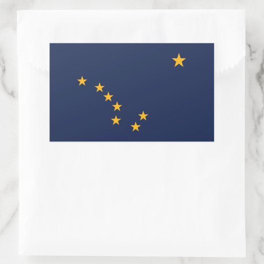 Alaska Flag Rechthoekige Sticker (Tas)