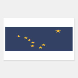 Alaska Flag Rechthoekige Sticker