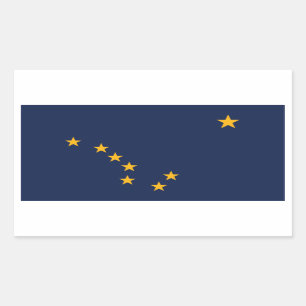 Alaska Flag Rechthoekige Sticker