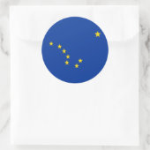 ALASKA FLAG RONDE STICKER (Tas)