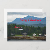 Alaska Floatplane Landscape Foto Kerstmis Feestdagenkaart (Voorkant / Achterkant)