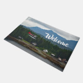 Alaska Floatplane Landscape Welkom Deurmat (Schuin)