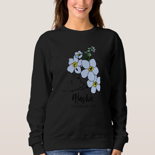 Alaska Forget Me Not Flower Trui (Voorkant)