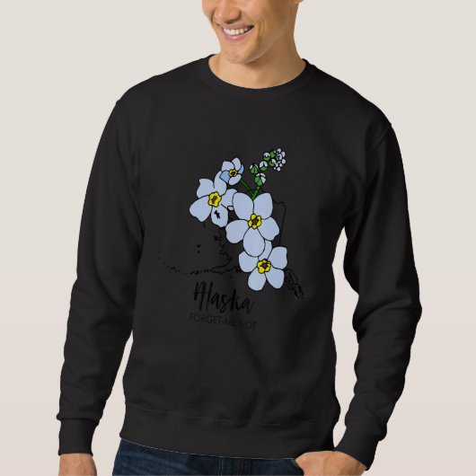 Alaska Forget Me Not Flower Trui (Voorkant)