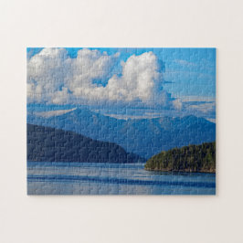 Alaska Foto van het landschap Ocean Mountains Legpuzzel