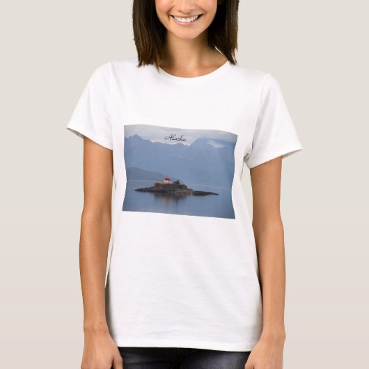 Alaska, fotografie, vuurtoren, T-shirt (Voorkant)