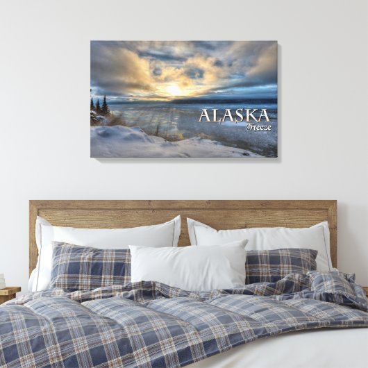 Alaska Freeze Canvas Afdruk (Insitu (Slaapkamer))