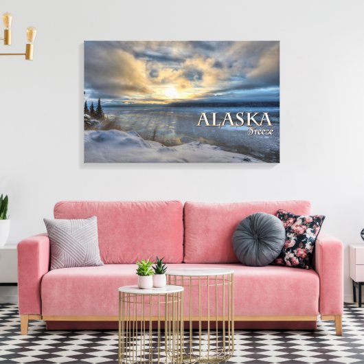 Alaska Freeze Canvas Afdruk (Insitu (Woonkamer))
