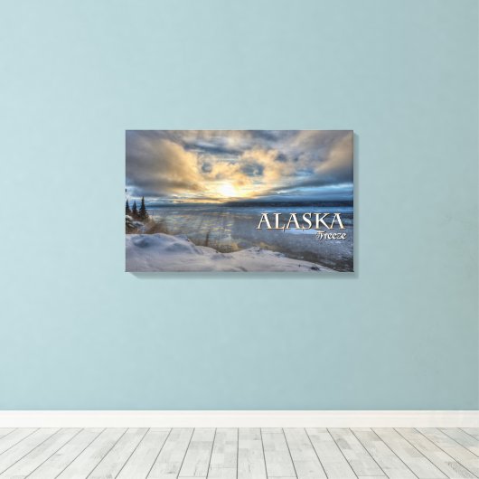 Alaska Freeze Canvas Afdruk (Insitu (Houten vloer))