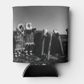 Alaska Fur clad eskimo arctic sod igloo Blikjeskoeler (Voorkant)