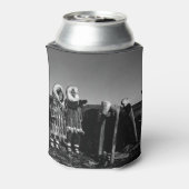 Alaska Fur clad eskimo arctic sod igloo Blikjeskoeler (Blikje Achterkant)