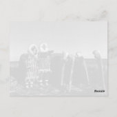 Alaska Fur clad eskimo arctic sod igloo Briefkaart (Achterkant)