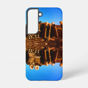 Alaska Fur clad eskimo arctic sod igloo Samsung Galaxy Hoesje