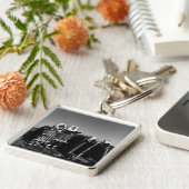 Alaska Fur clad eskimo arctic sod igloo Sleutelhanger (Zijkant)