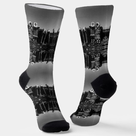  Alaska Fur clad eskimo arctic sod igloo Sokken (Gebogen)