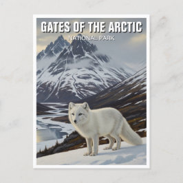 Alaska Gates van het Arctic National Park Briefkaart