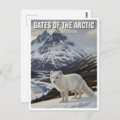 Alaska Gates van het Arctic National Park Briefkaart (Voorkant / Achterkant)