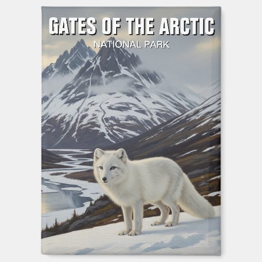 Alaska Gates van het Arctic National Park Magneet (Voorkant)