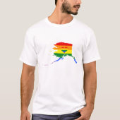 Alaska Gay Pride Rainbow Flag Heart GLBTQ Design T-shirt (Voorkant)