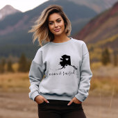 Alaska Geboren en Gevoed State T-shirt