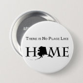 Alaska geen plek als thuis ronde button 7,6 cm (Voorkant /achterkant)