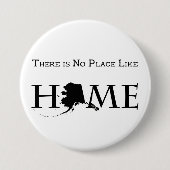 Alaska geen plek als thuis ronde button 7,6 cm (Voorkant)