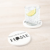 Alaska geen plek als thuis zandsteen onderzetter (Zijkant)