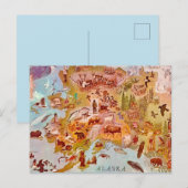 Alaska Geïllustreerd  Briefkaart (Voorkant / Achterkant)