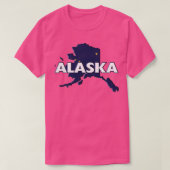 Alaska Gekleurde Staat Print TShirt 2 (Design voorkant)