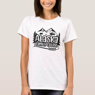 Alaska gezinscruise, vakantie, 2025, Alaska reis T-shirt