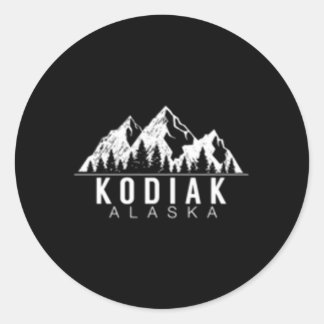 Alaska Gif Kodiak Alaska Ronde Sticker