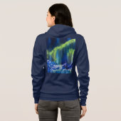 Alaska Glacial Reflections met rits Hoody (Achterkant volledig)