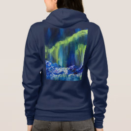 Alaska Glacial Reflections met rits Hoody