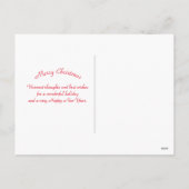 Alaska Glacier Bay Boat Foto van Kerstmis Feestdagenkaart (Achterkant)