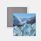 Alaska Glacier Bay Landscape Foto Magneet (Voorkant / Achterkant)
