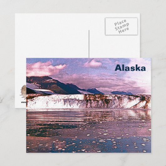 Alaska Glacier Briefkaart (Voorkant / Achterkant)