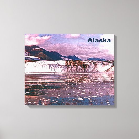 Alaska Glacier Canvas Afdruk (Voorkant)