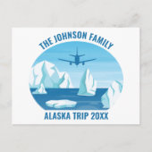 Alaska Glacier Familie Vakantie Custom Briefkaart (Voorkant)