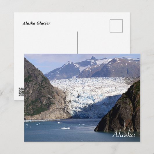 Alaska Glacier from Cruise ship Briefkaart (Voorkant / Achterkant)