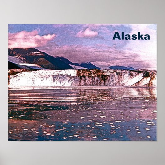 Alaska Glacier Poster (Voorkant)