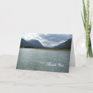 Alaska glaciers and lake bedankkaart