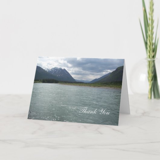 Alaska glaciers and lake bedankkaart (Voorkant)