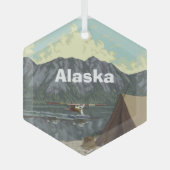 Alaska Glas Ornament (Voorkant)