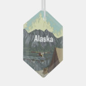 Alaska Glas Ornament (Voorkant Rechts)