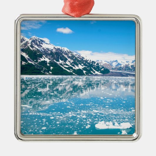 Alaska Glasier Metalen Ornament (Voorkant)