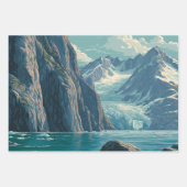 Alaska Gletsjerbaai Inpakpapier Vel (Voorkant 3)