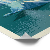 Alaska Gletsjerlandschap Poster (Hoek)