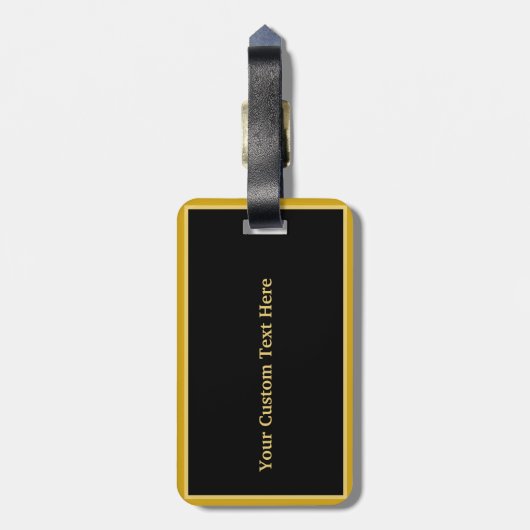 Alaska Gold Map Design Bagagelabel (Achterkant verticaal)