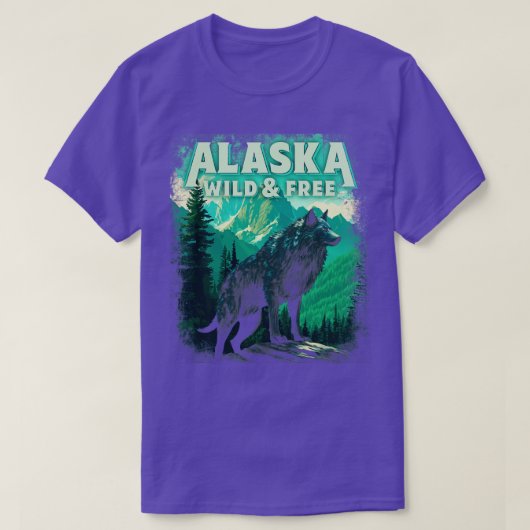 Alaska grijze wolf TShirt (Design voorkant)